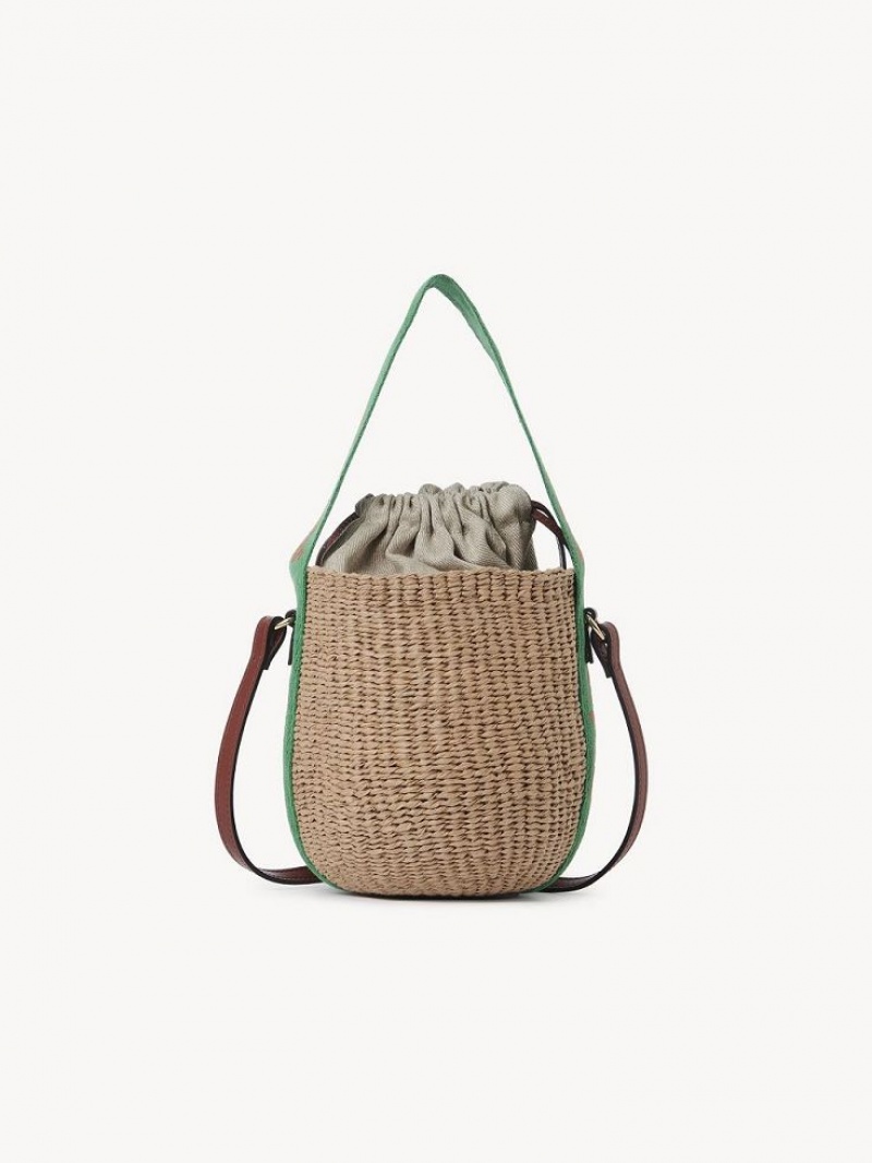 GREEN - ORANGE 1 Chloe Small Woody Baskets | CHE-SR13629