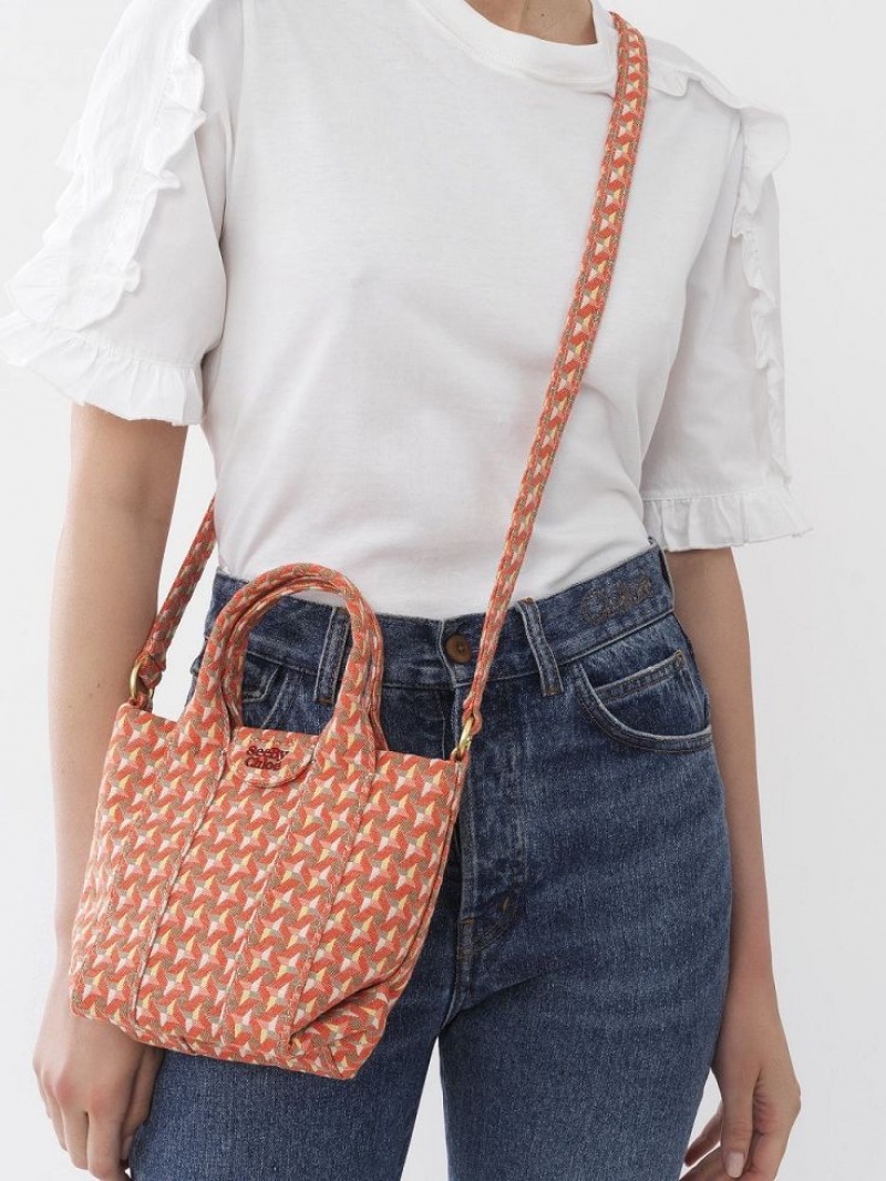 HAPPY ORANGE Chloe Laetizia Mini Shoulder Bags | CHE-SR14626