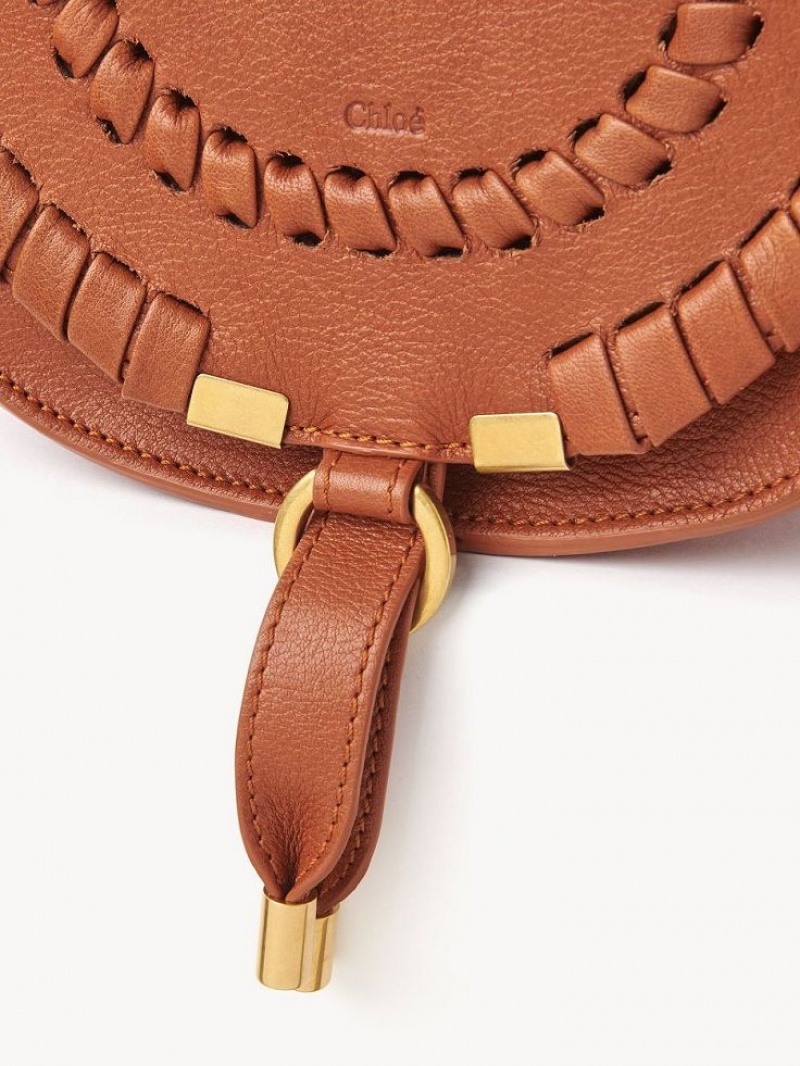 HENNA ORANGE Chloe Marcie Small Saddle Mini Bags | CHE-SR13665