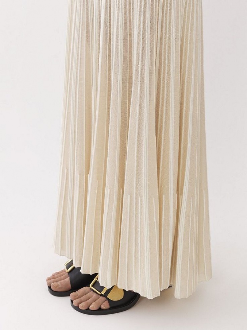 Iconic Milk Chloe Flared Maxi Knitwear | CHE-SR13940