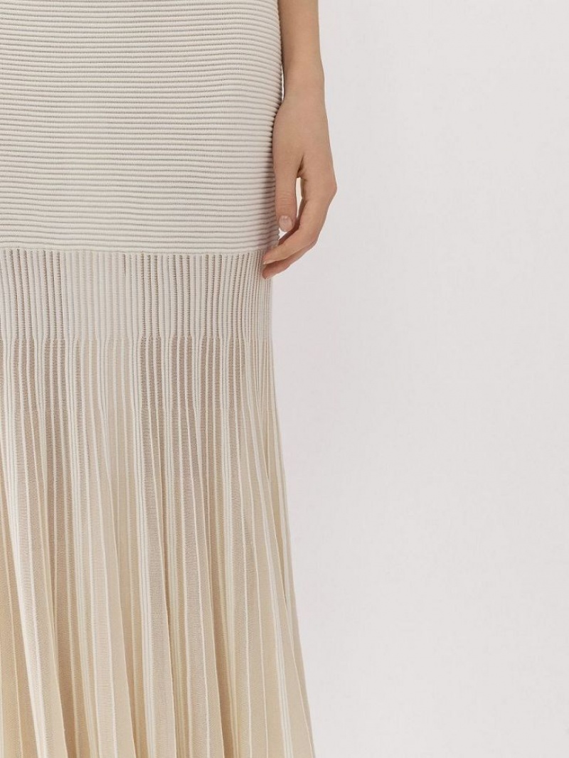 Iconic Milk Chloe Flared Maxi Knitwear | CHE-SR13940