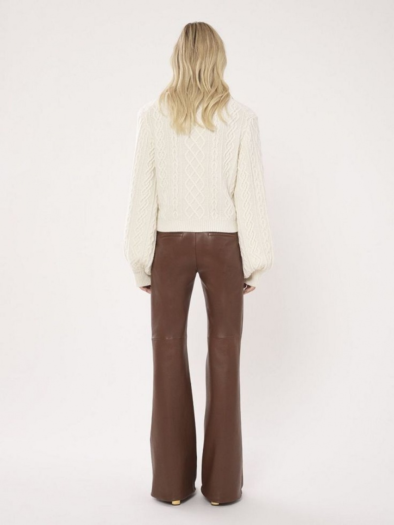 Iconic Milk Chloe Generous Cable-knit Knitwear | CHE-SR13956