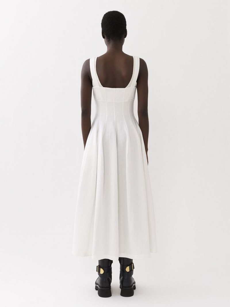 Iconic Milk Chloe Sleeveless Midi Dresses | CHE-SR13848