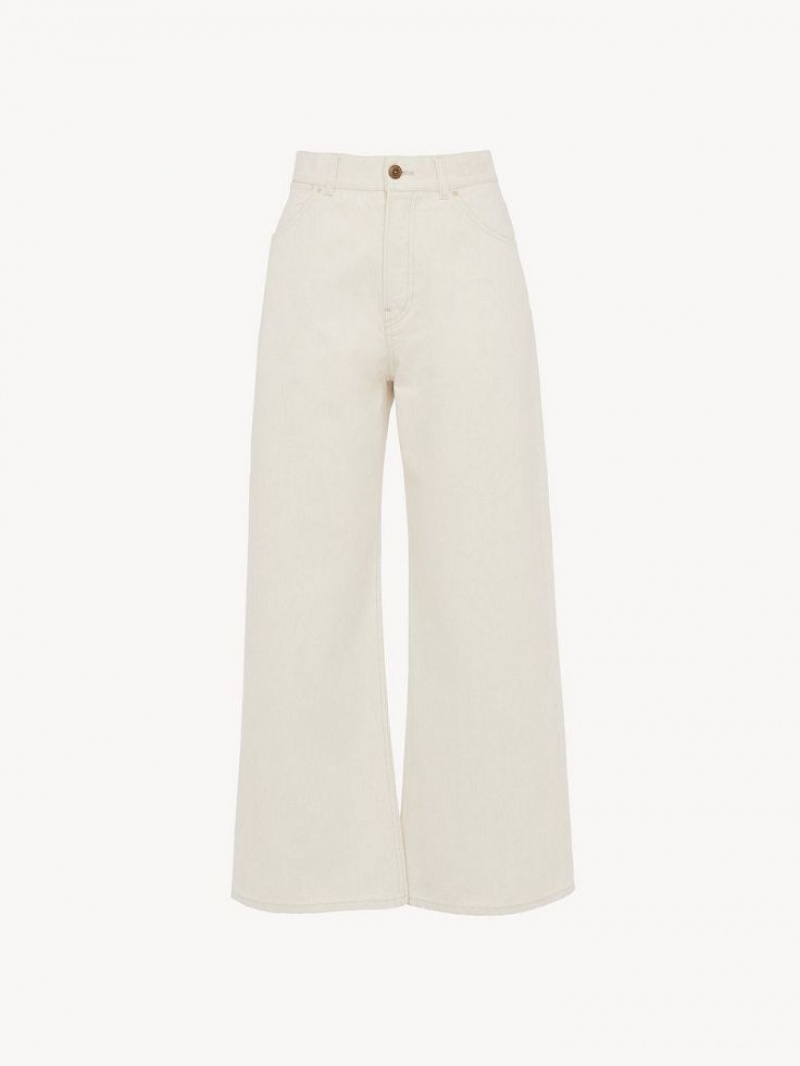 Iconic Milk Chloe Stromboli Wide Cropped Jeans | CHE-SR13995