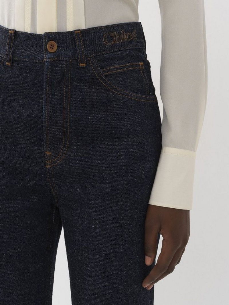 Iconic Navy Chloe Flare Jeans | CHE-SR13970