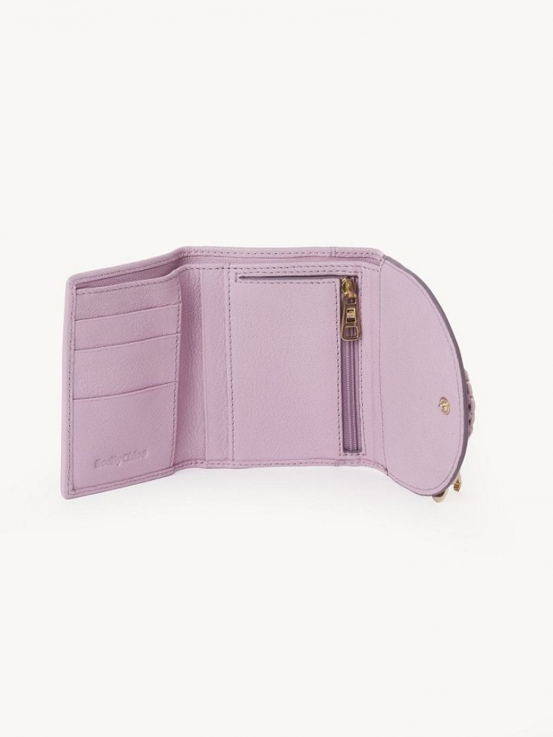 LAVENDER MIST Chloe Hana Tri-fold Compact Wallets | CHE-SR14908