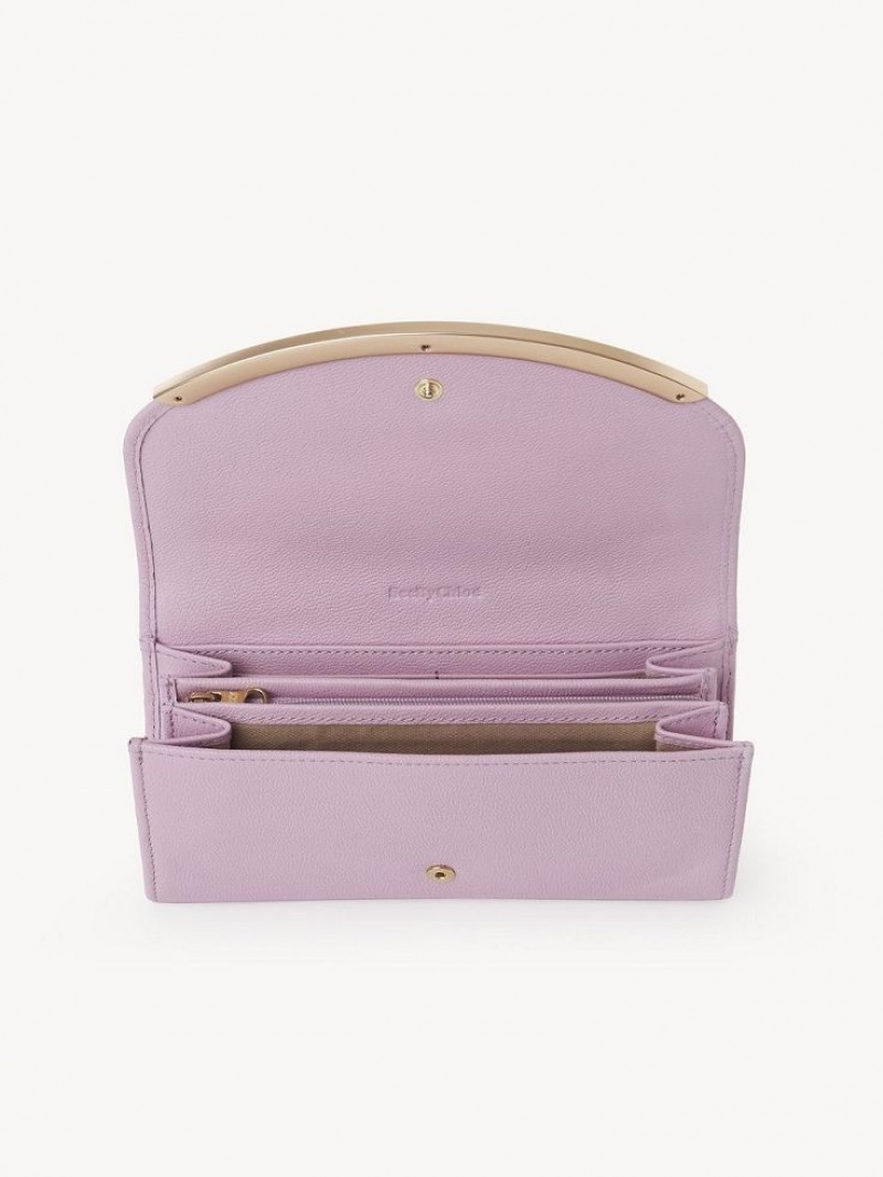 LAVENDER MIST Chloe Lizzie Long Wallets | CHE-SR14920