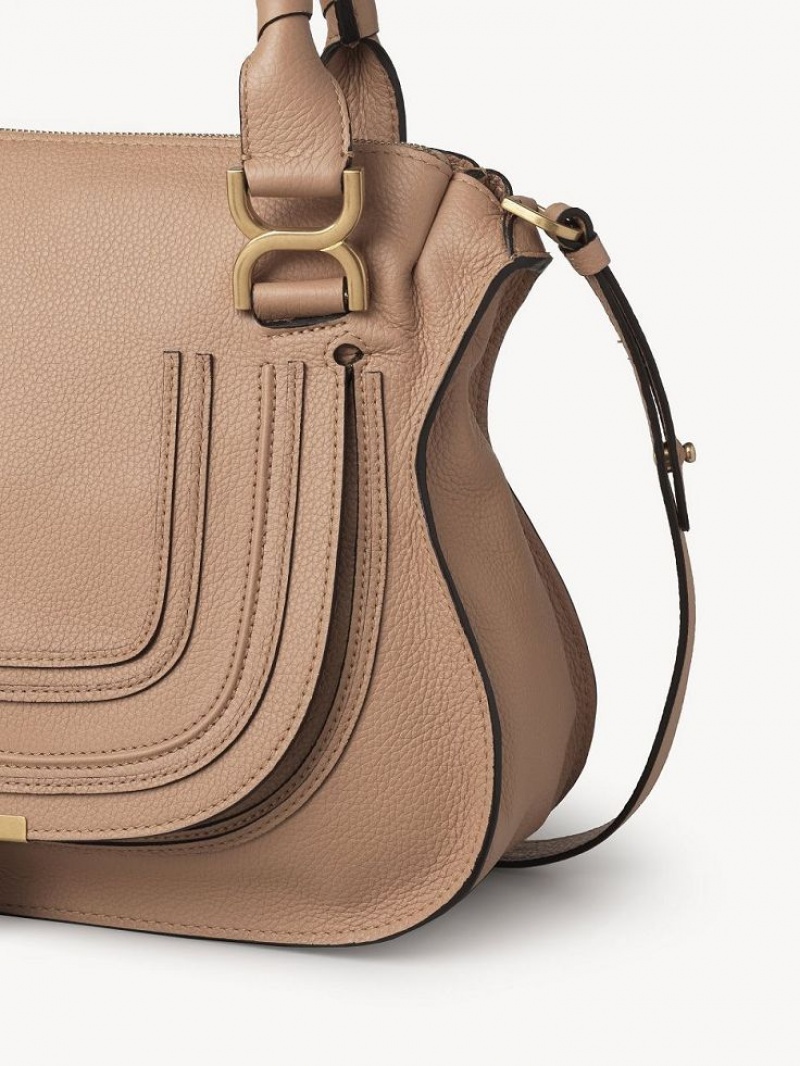 Light Tan Chloe Marcie Double Carry Crossbody Bags | CHE-SR13553