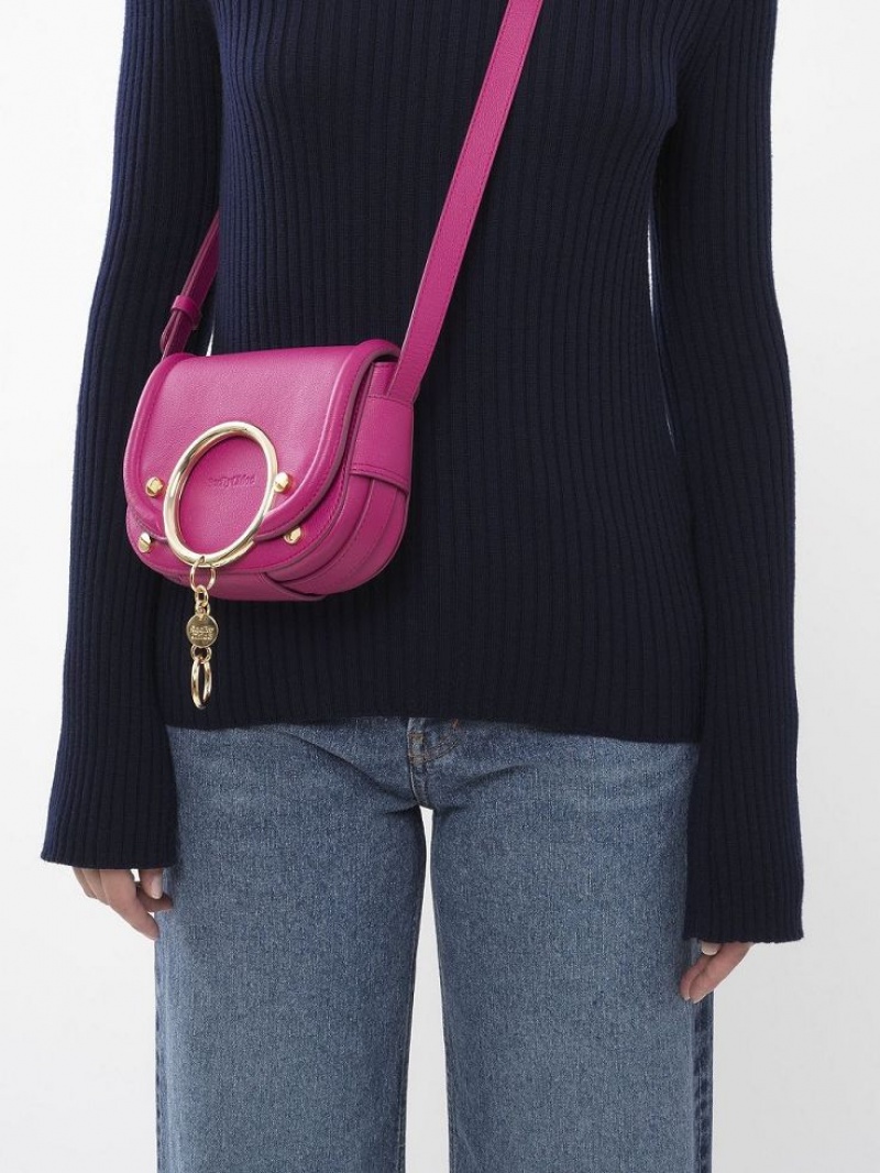 MAGNETIC PINK Chloe Mara Small Shoulder Bags | CHE-SR14617