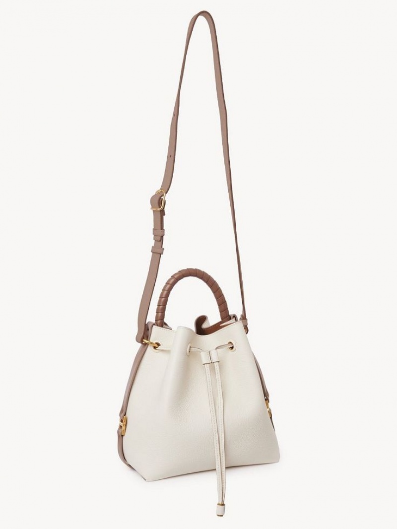 MISTY IVORY Chloe Marcie Bucket Crossbody Bags | CHE-SR13615