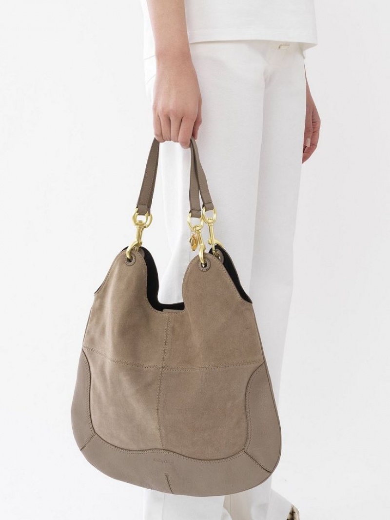 Motty Grey Chloe Hana Tote Bags | CHE-SR14712