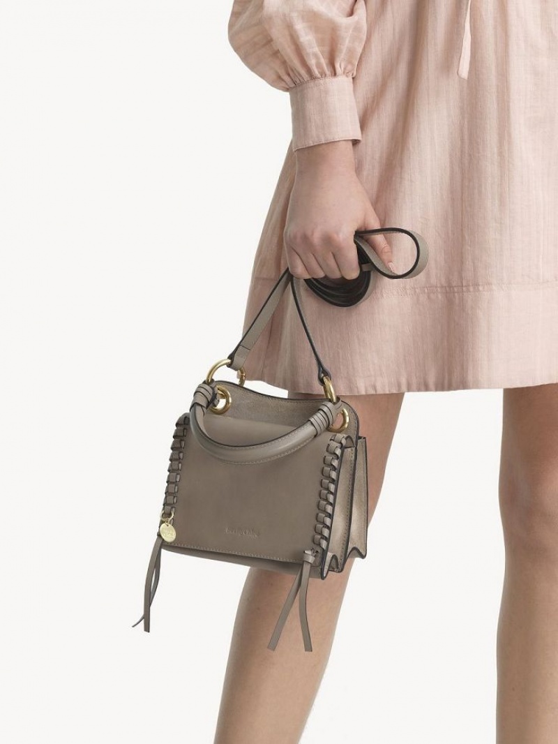 Motty Grey Chloe Mini Tilda Shoulder Bags | CHE-SR14636