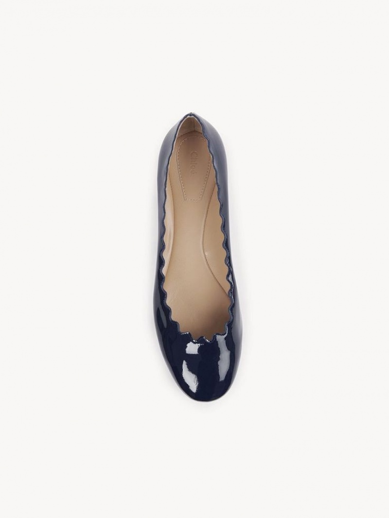 Navy Chloe Lauren Ballet Flat | CHE-SR14257