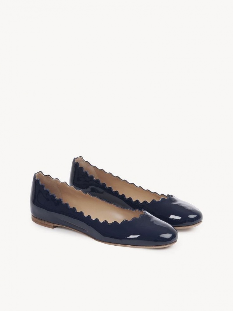 Navy Chloe Lauren Ballet Flat | CHE-SR14257