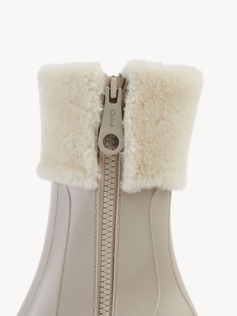 Nomad Beige Chloe Betty Ankle Rain Ankle Boots | CHE-SR14216