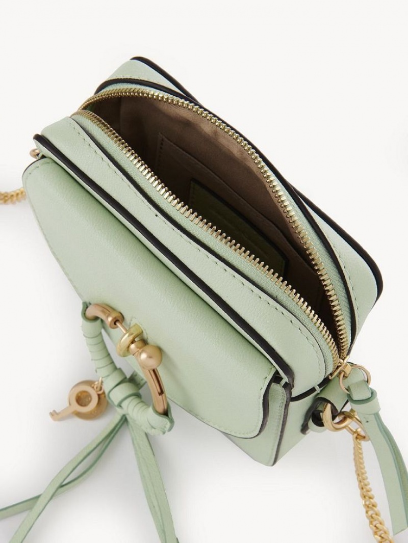 PASTEL GREEN Chloe Joan Camera Shoulder Bags | CHE-SR14677