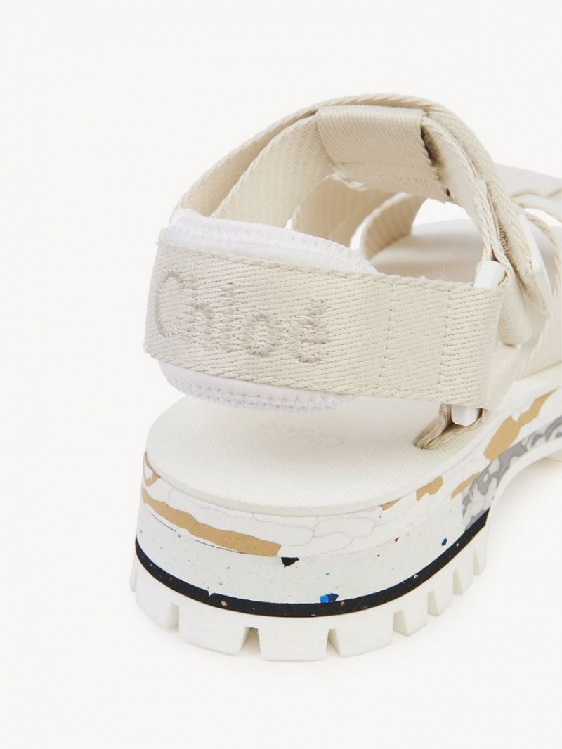 PEARLY GREY Chloe Nikie Active Flat Sandals | CHE-SR14178