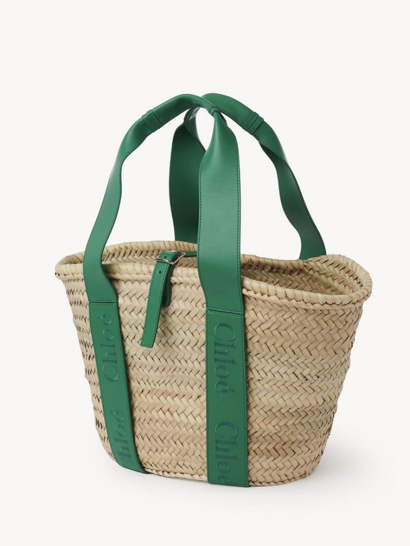 POP GREEN Chloe Sense Medium Baskets | CHE-SR13641