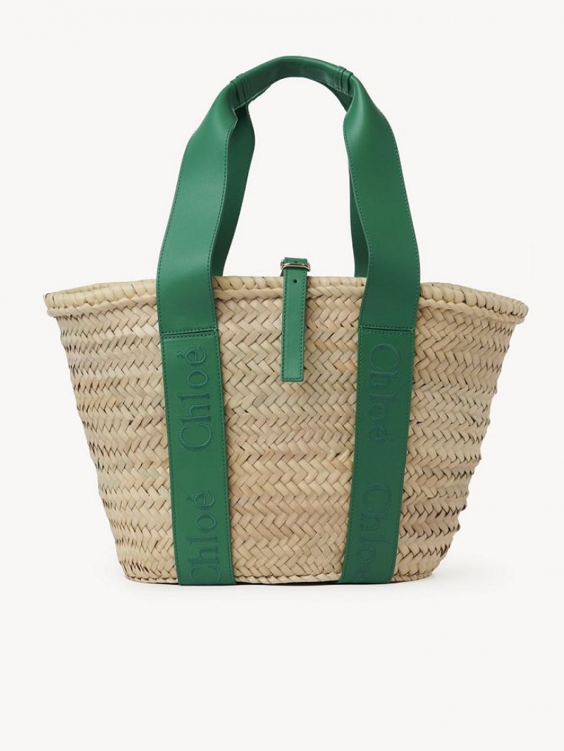 POP GREEN Chloe Sense Medium Baskets | CHE-SR13641