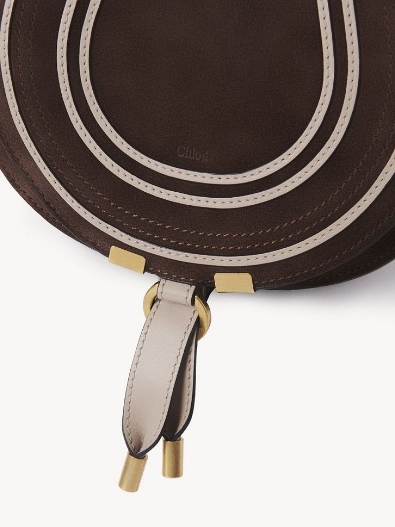 PURE BROWN Chloe Marcie Small Crossbody Bags | CHE-SR13510