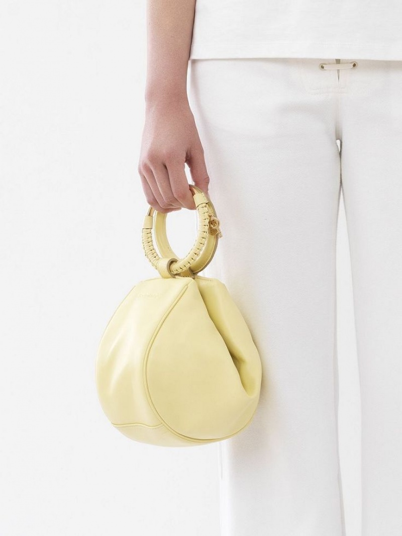 PURE YELLOW Chloe Hana Wristlet Mini Bags | CHE-SR14773