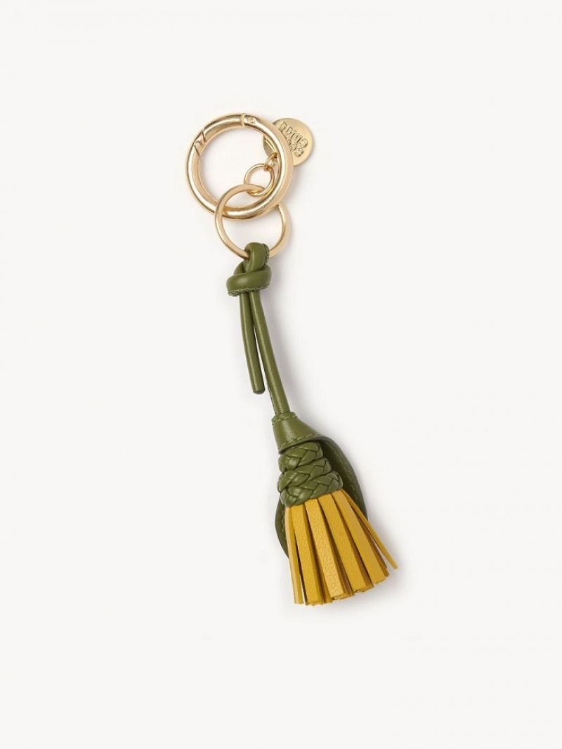 PURE YELLOW Chloe My Sbc Flower Dandelion Key Chain | CHE-SR14936