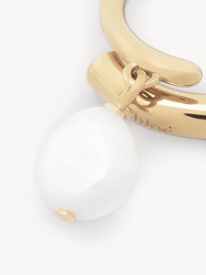 Pearl Chloe Darcey Baroque Rings | CHE-SR14423