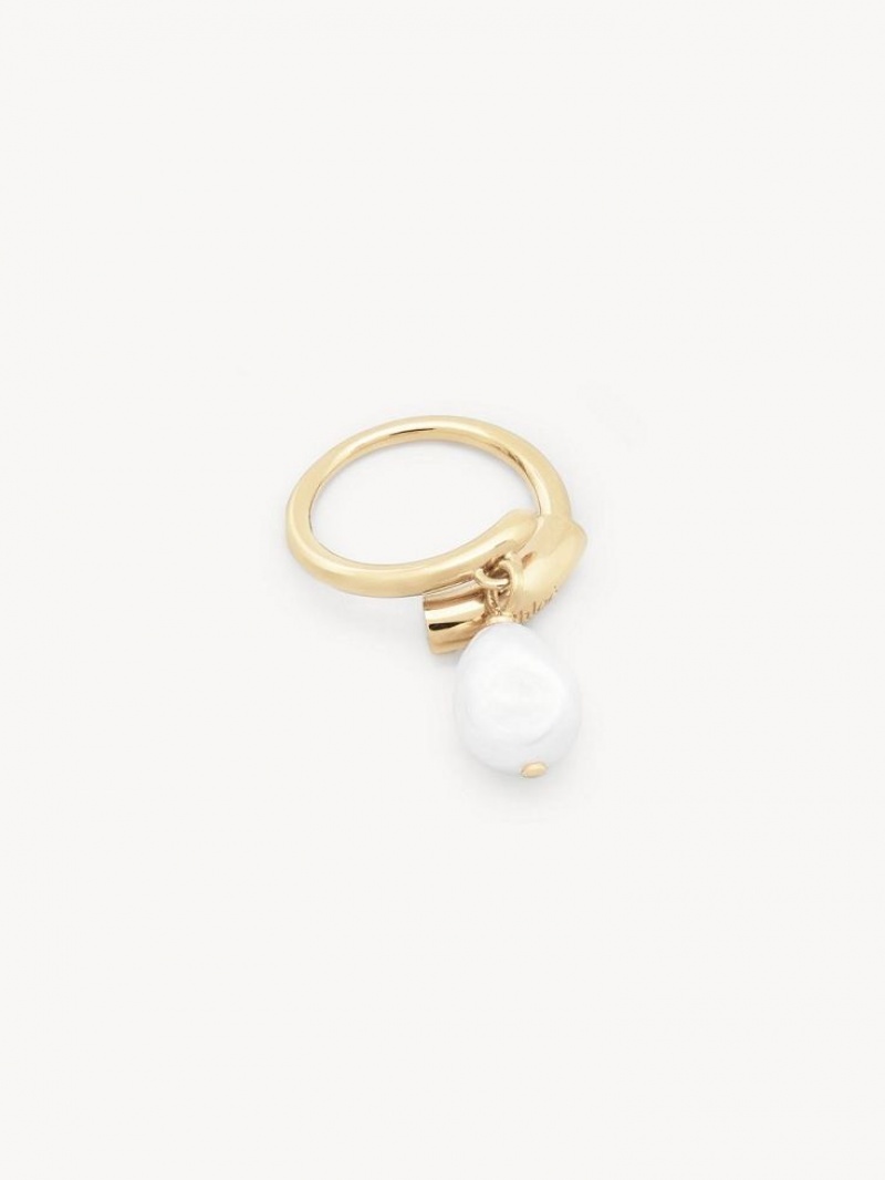 Pearl Chloe Darcey Baroque Rings | CHE-SR14423