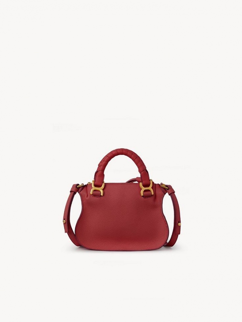 REDDISH PINK Chloe Marcie Double Carry Mini Bags | CHE-SR13712