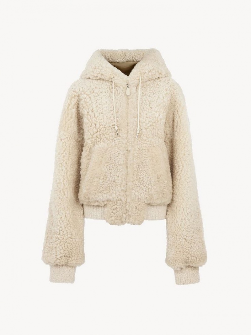 SOOTY BEIGE Chloe Sized Blouson Jackets | CHE-SR13819