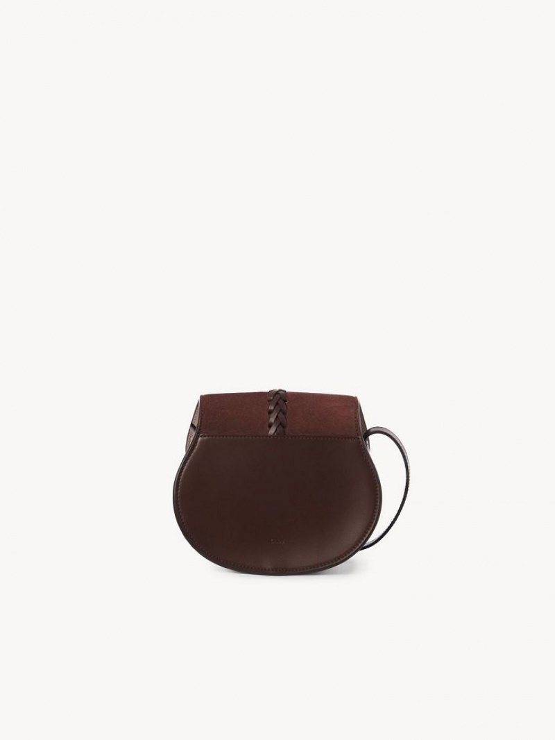 Saffron Red Chloe Marcie Small Saddle Shoulder Bags | CHE-SR13415