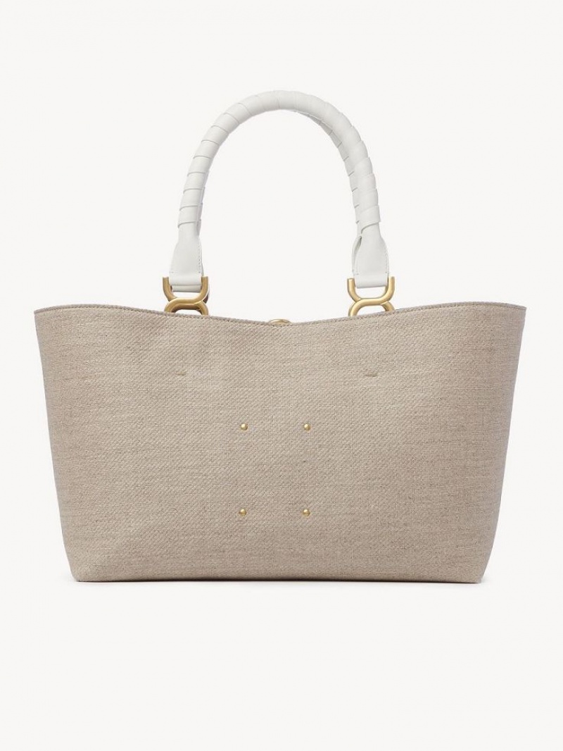 Sand Chloe Marcie Small Tote Bags | CHE-SR13359