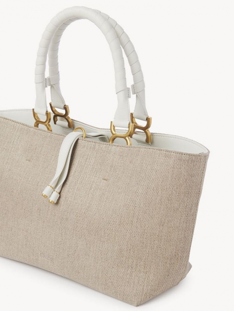 Sand Chloe Marcie Small Tote Bags | CHE-SR13359