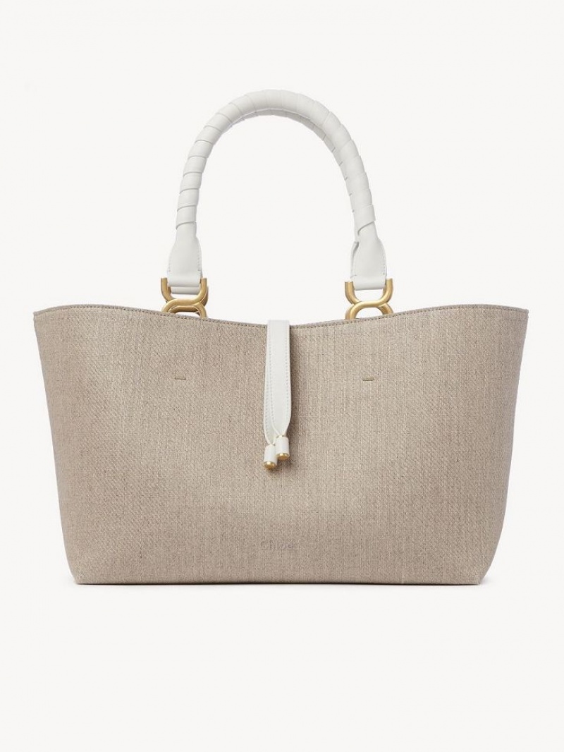 Sand Chloe Marcie Small Tote Bags | CHE-SR13359