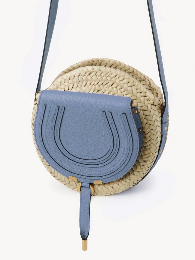 Shady Cobalt Chloe Marcie Basket Crossbody Bags | CHE-SR13477