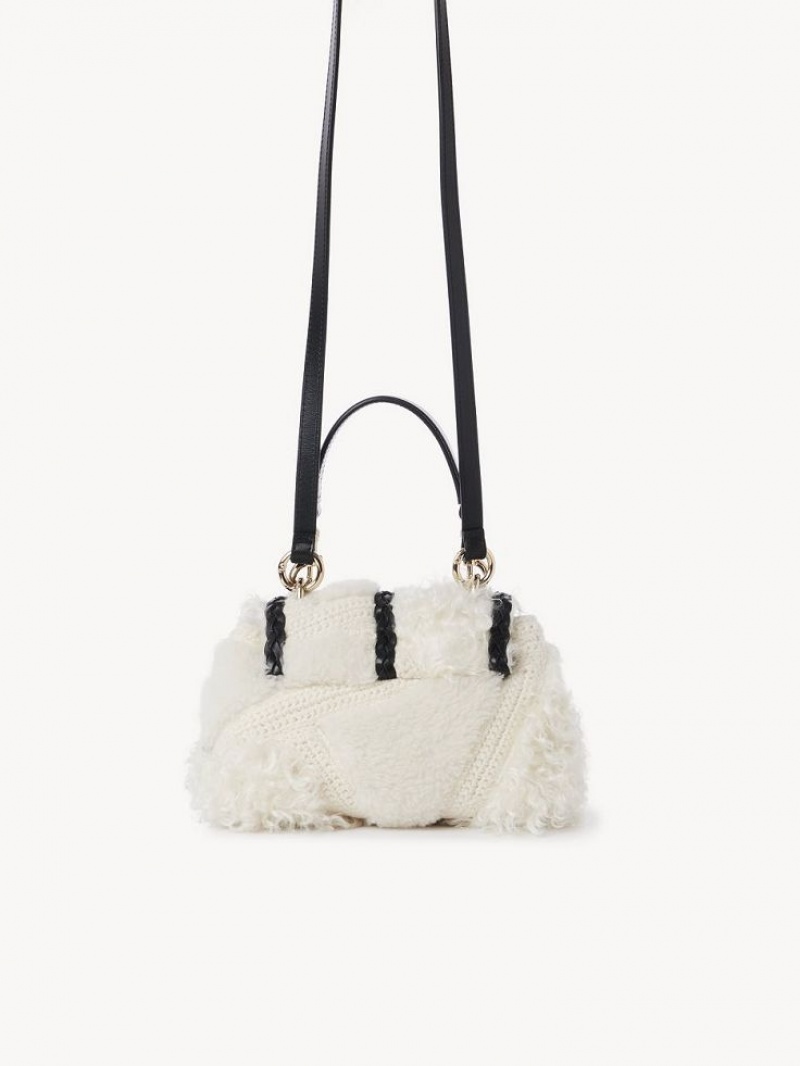 Snow White Chloe Penelope Mini Soft Shoulder Bags | CHE-SR13441