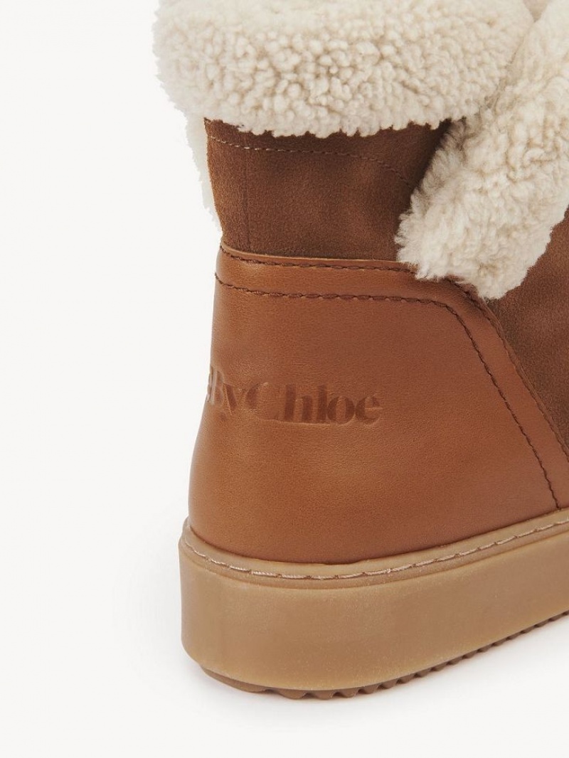 Tan Chloe Juliet Ankle Boots | CHE-SR14859