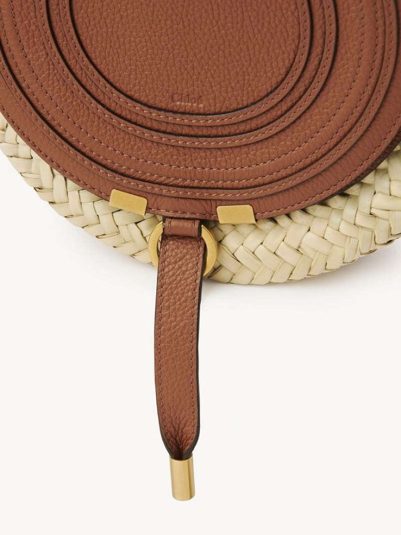 Tan Chloe Marcie Basket Crossbody Bags | CHE-SR13478