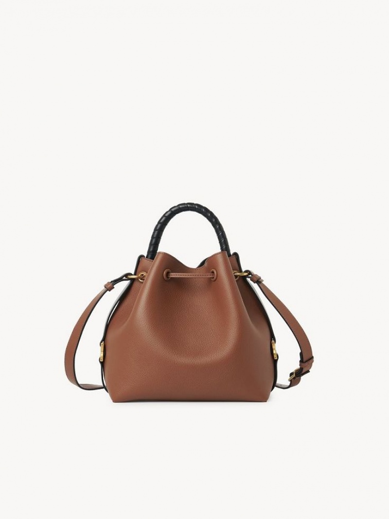 Tan Chloe Marcie Bucket Crossbody Bags | CHE-SR13614