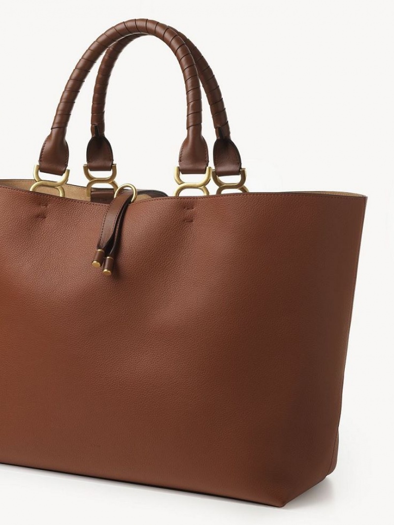 Tan Chloe Marcie Tote Bags | CHE-SR13342