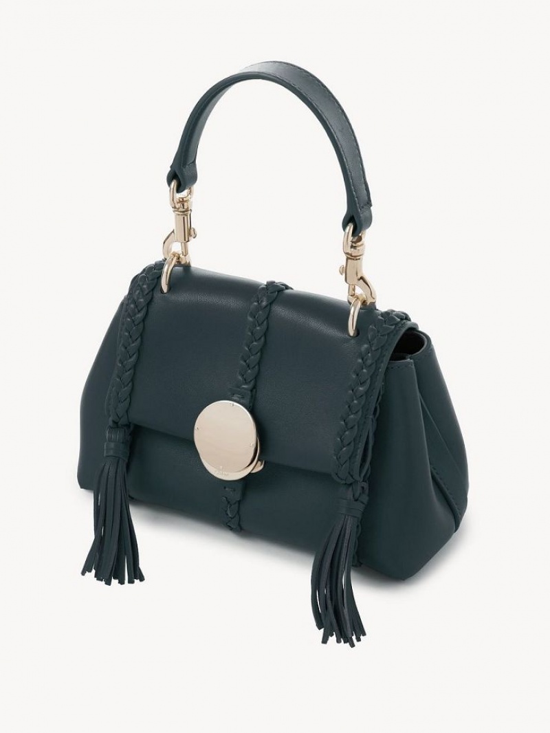 Teal Green Chloe Penelope Soft Shoulder Mini Bags | CHE-SR13682