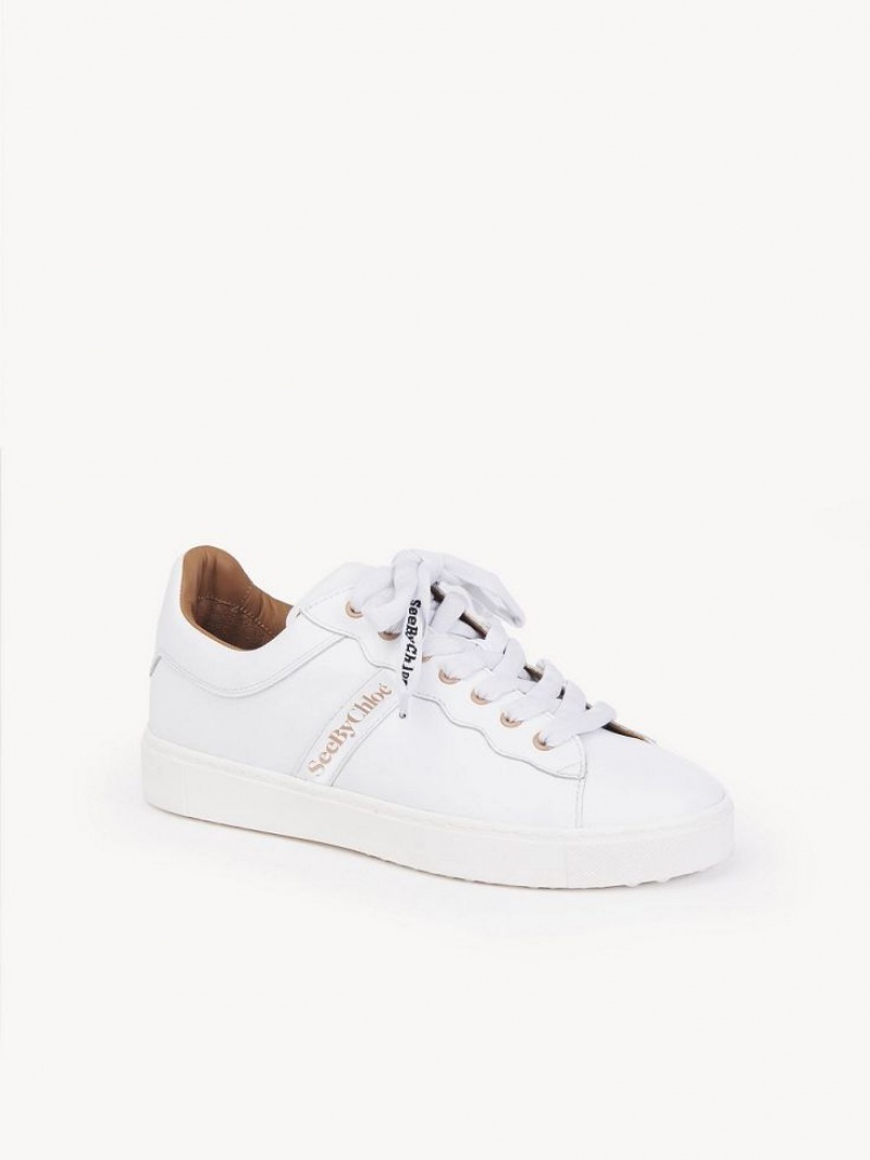 White Chloe Essie Sneakers | CHE-SR14854