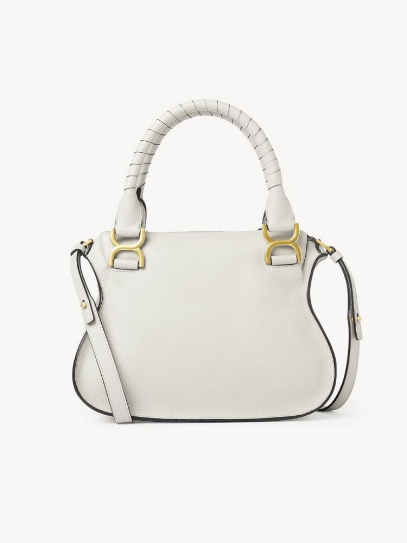 White Chloe Marcie Small Double Carry Crossbody Bags | CHE-SR13550