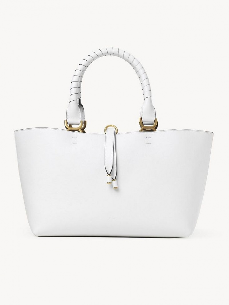 White Chloe Marcie Small Tote Bags | CHE-SR13302