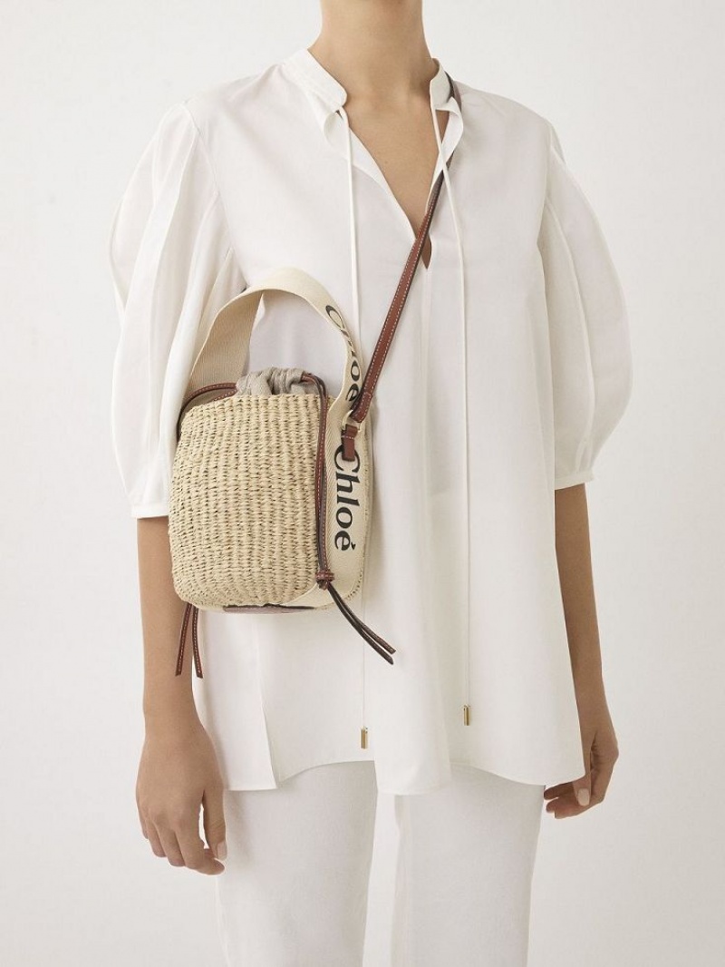 White Chloe Small Woody Baskets | CHE-SR13657