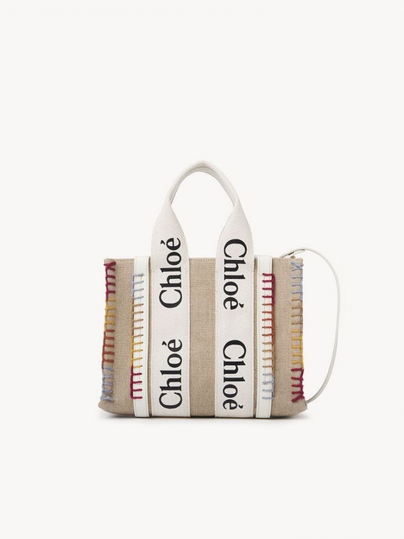 White Chloe Small Woody Crossbody Bags | CHE-SR13514