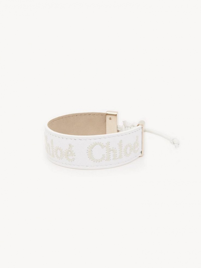 White Chloe Woody Bracelets | CHE-SR14410