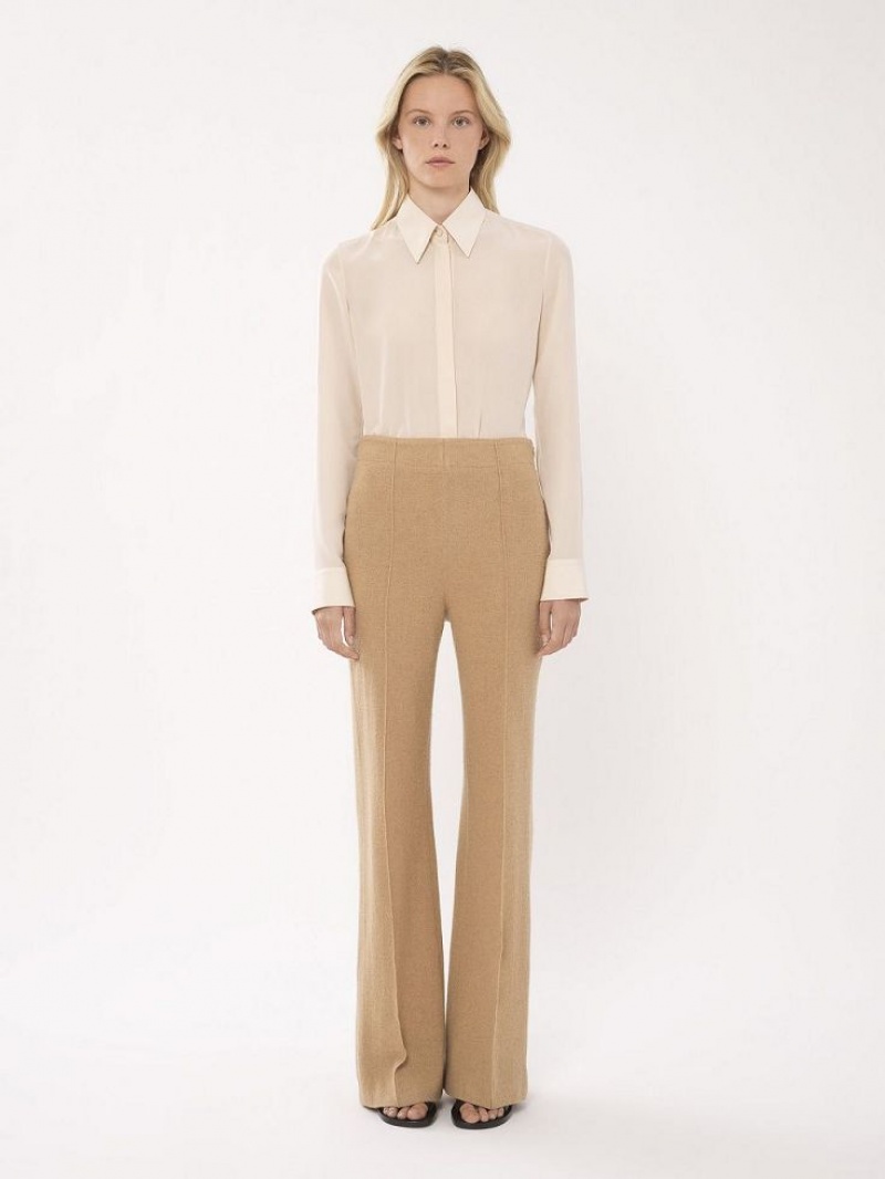 Worn Brown Chloe Wide-leg Pants | CHE-SR14026