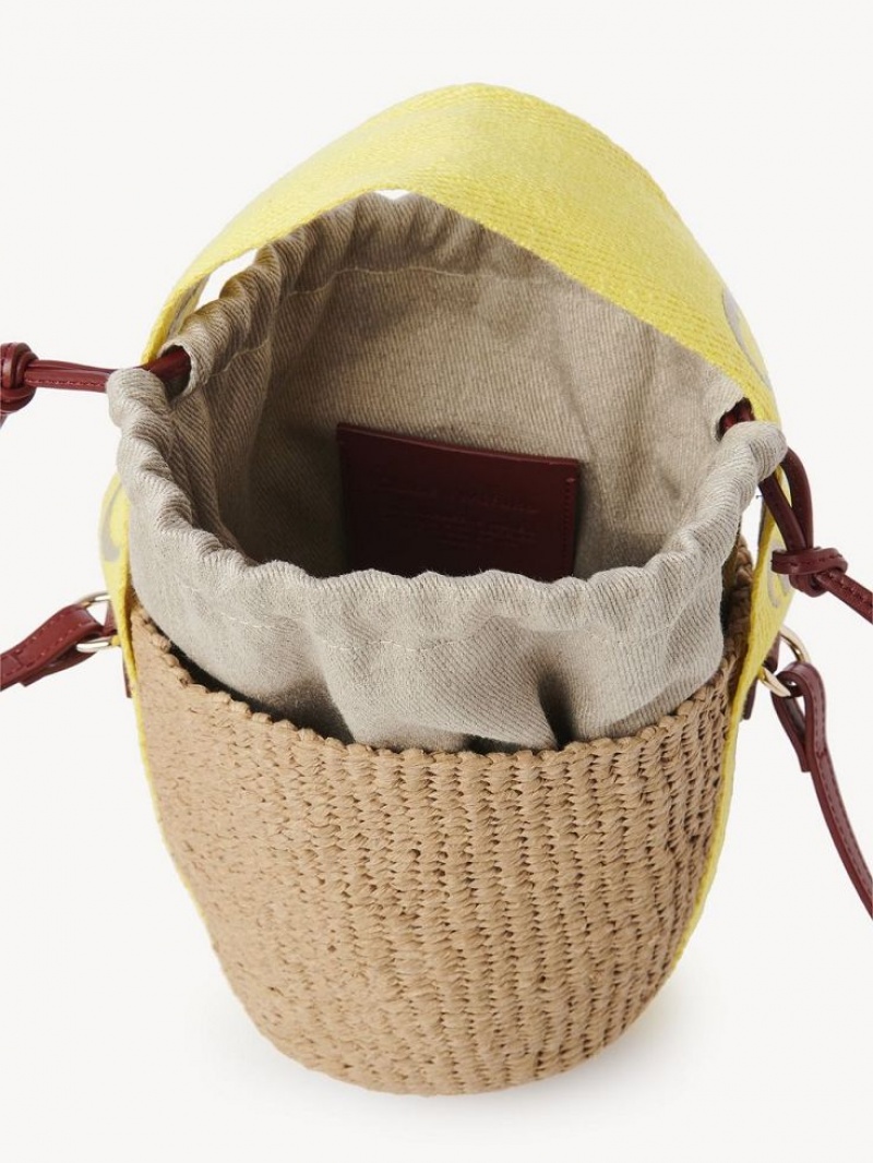 YELLOW - BEIGE 1 Chloe Small Woody Baskets | CHE-SR13644